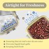 Airtight Food Storage Containers with Innovative Lids, 6Pcs 0.75L-6.5L Large Clear Plastic Kitchen Storage Containers