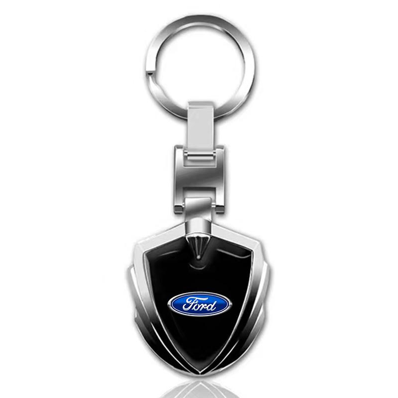1Pcs 3D Metal Key Rings Car Emblems Keychain For Ford Focus 2 3 4 Mondeo MK1 MK2 MK4 MK3 Fiesta ST Line Kugo Transit Escape Fusion Explorer