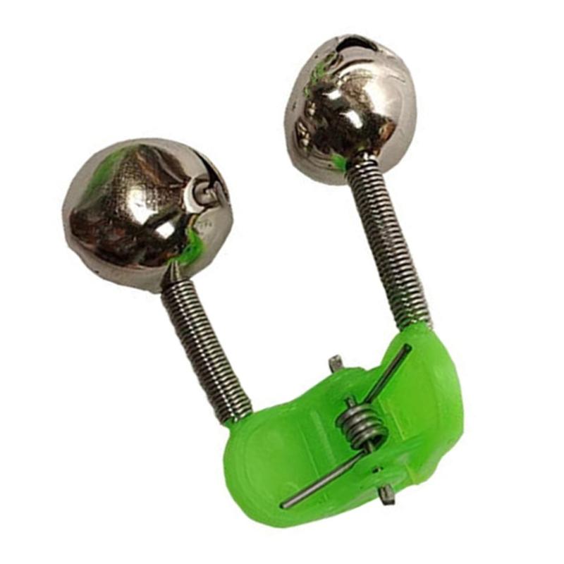 Fishing Rod Bites Baits Indicator Alarm Double Alert Bells Fishing Accessories Tool Fishing Rod Bells Twin Bells