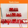 Glittery Festive Red Pearl Bow Bag For Children Ideal For New Year And Wear Casual