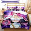 3pcs KPop Demon Hunters MIRA3 Design Cover Set - HD Printed Bedding with 1 Cover and 2 Pillowcases - Perfect for Home and Dorm Decor