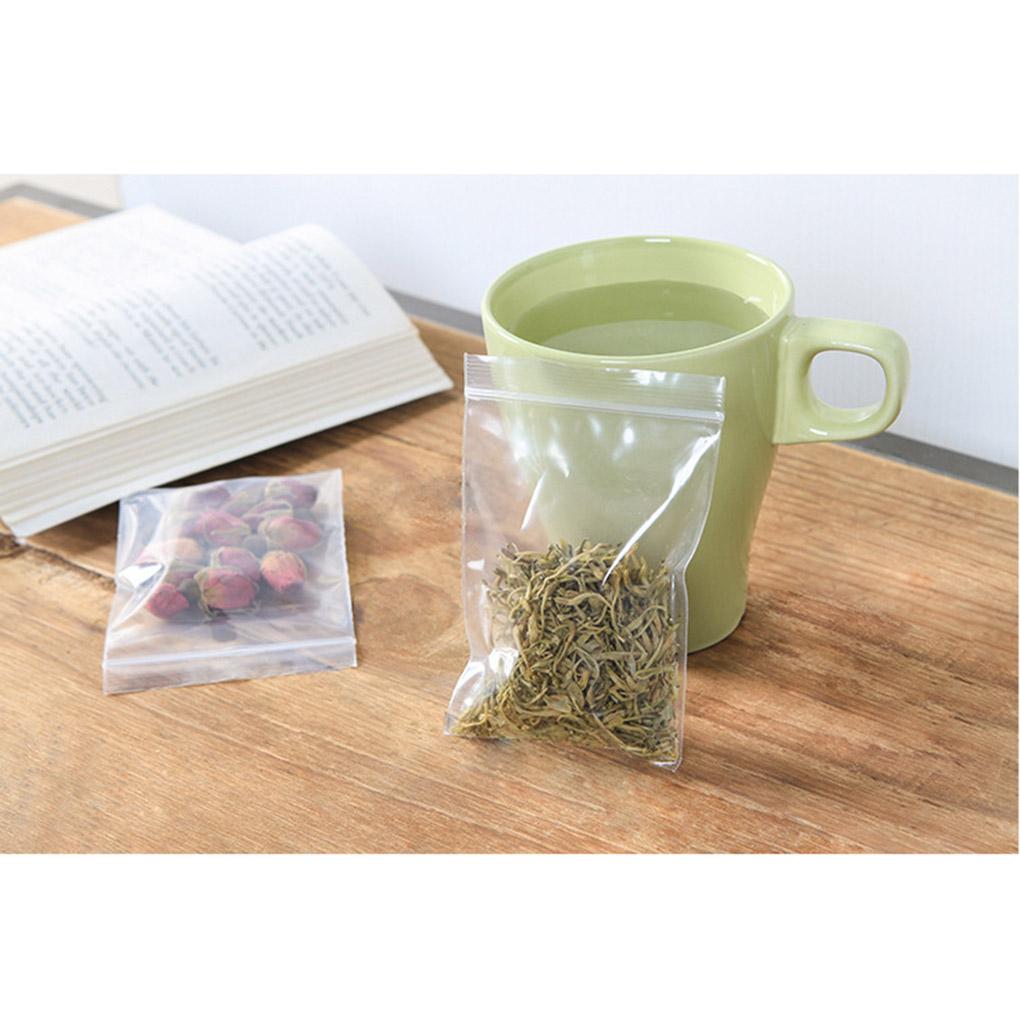 100pcs Bags Clear Food Storage Package Jewelry Packing Reclosable Vacuum Fresh Keeping Pouch