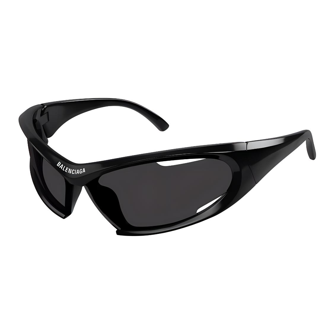 Balenciaga Hollow Lens Irregular Shape Sunglasses Unisex sunglasses Black BB0318S001 Basic Packaging-Eyeglass Case,78,Black