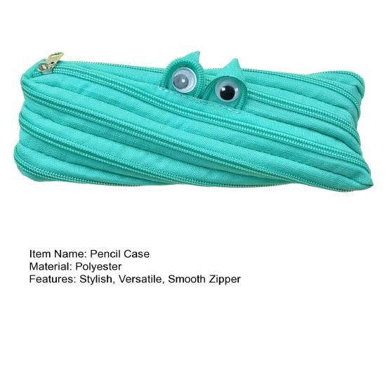 Pencil Case Multifunctional Storage Bag Smooth Zipper Large Opening Pencil Pouch for School Travel Cosmetic Glasses Stationery Organizer