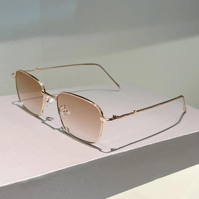 Vintage Square Sunglasses Men Retro Gradient Shades Women New Trendy Luxury Brand Design Outdoor Decor Sun Glasses