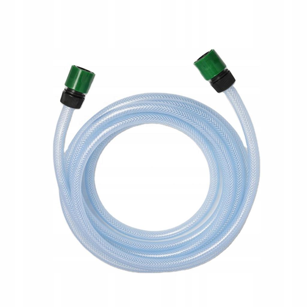 Inlethose 10M 1/2" - Suction Hose For Pressure Washers | Transparent Pvc | 21 Bar | 2 Quick Connectors