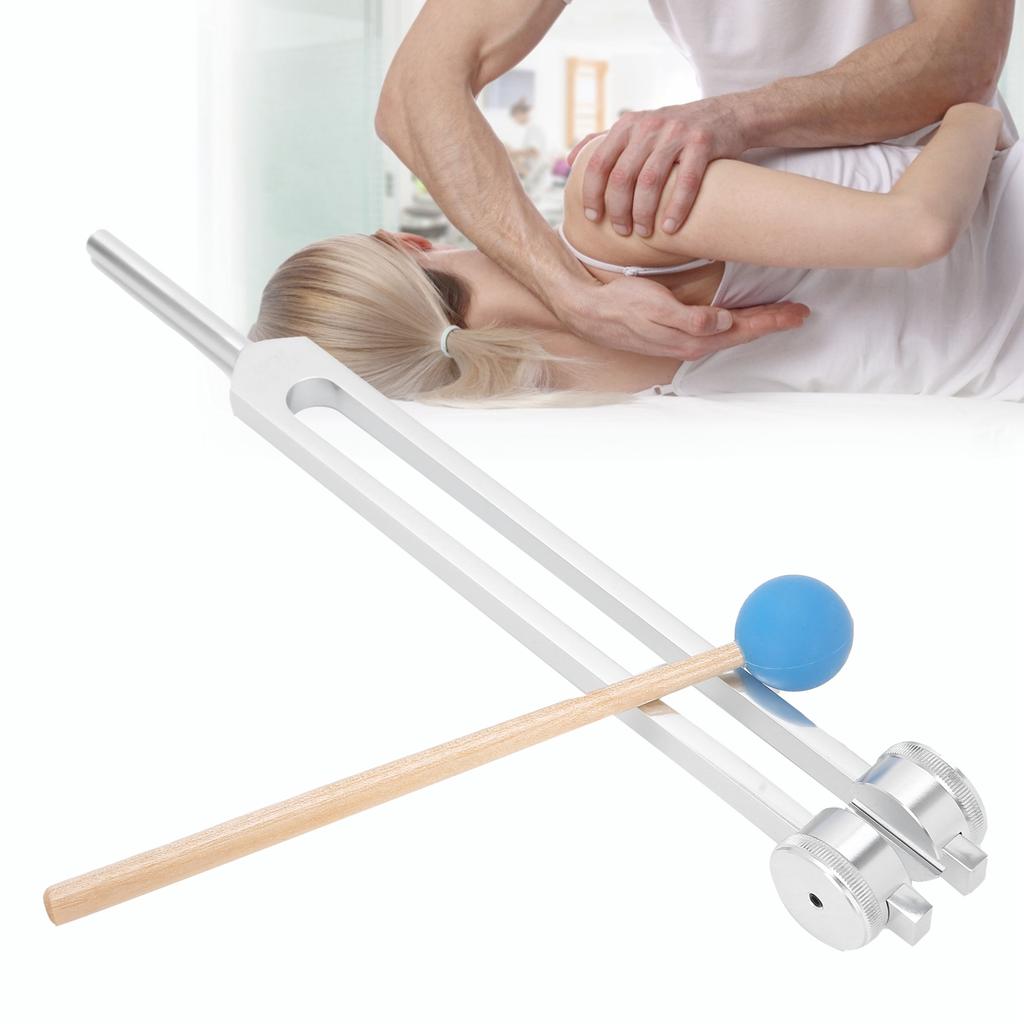 68.05Hz Tuning Fork Massage Therapy Stress Relieve Tuning Fork with Wooden Hammer