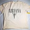 Camiseta H&M Nirvana crema desgastada Talla M #nirvana #desgastada