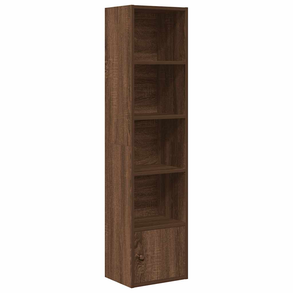 Bookshelf Brown Oak Effect 31 x 24 x 127 cm Engineered Wood