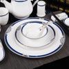 Luxury Ceramic Dinnerware Set: Plates, Bowls, Spoons & Cups for Restaurants & Clubs