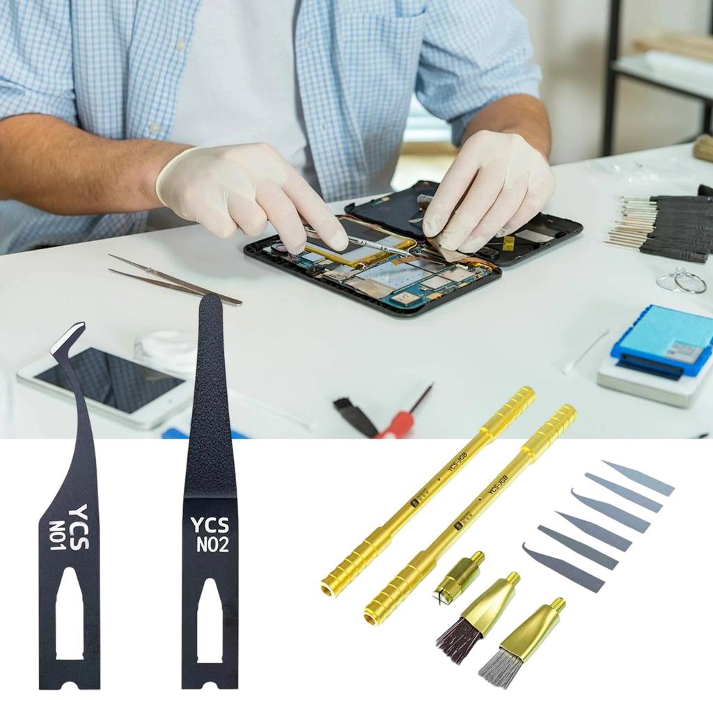 10 In 1 Phone Repair Tool Set Includes Scrapers Brushes Upgrades For Glues Removal Device Disassembly Electronics Cleaning