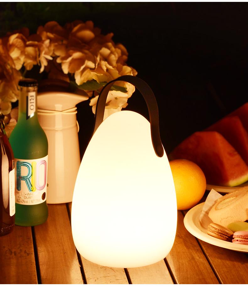 Portable Rechargeable Night Light: Cross-Border E-commerce Camping & Bedroom Table Lamp