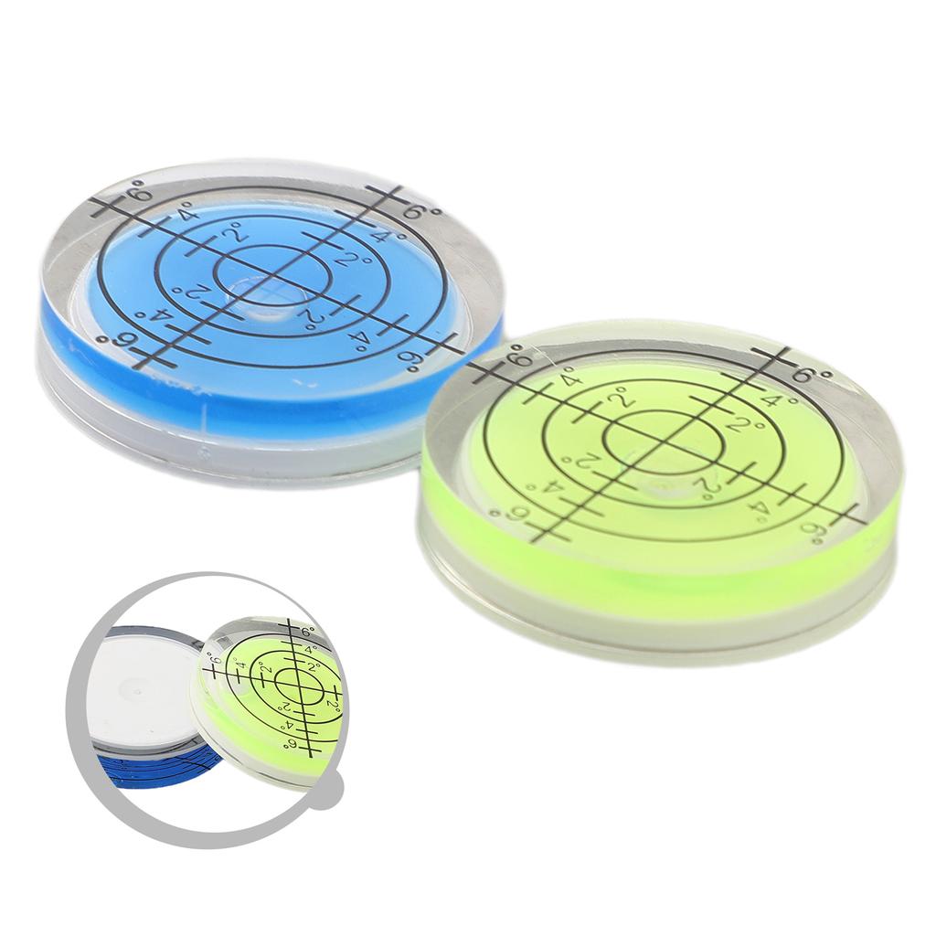 2Pcs 32mm Bubble Level Degree Mark Highly Translucent Measuring Meter