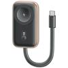 Usams CD245 2v1 indukční nabíječka pro Apple Watch s 1200mAh powerbankou + titanový USB-C kabel