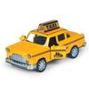 Modellino Taxi Retrò 1/32 Giocattolo Auto in Lega Miniatura da Collezione Diecast Suono Luci Giocattoli per Bambini Regalo Festa dei Bambini