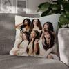 Korea Kpop KKatseye Pillow Cover Soft Decorative Throw Pillow Case Xcm Couch Home Decor for Living Room Sofa Party Gift