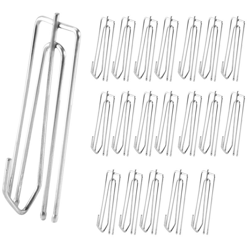 AA58 Window Treatment 4 Prongs Pinch Pleat Drapes Curtain Hooks 20pcs China Mainland