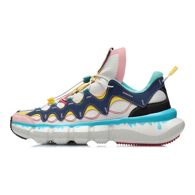 Li Ning Essence 2 .3 Lite Vintage Basketball Shoes Men's Low Top White/Black/Blue AGBR051-1