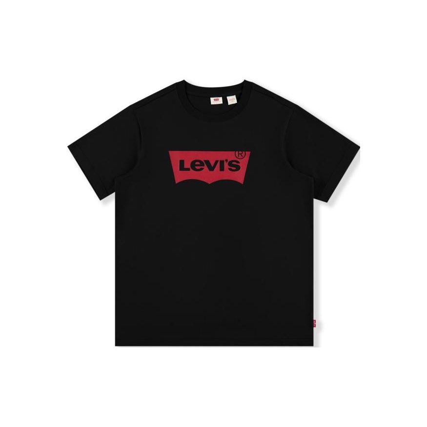 Levis Printed Letter Crew Neck T-Shirt Men Tops Black A4391-0001