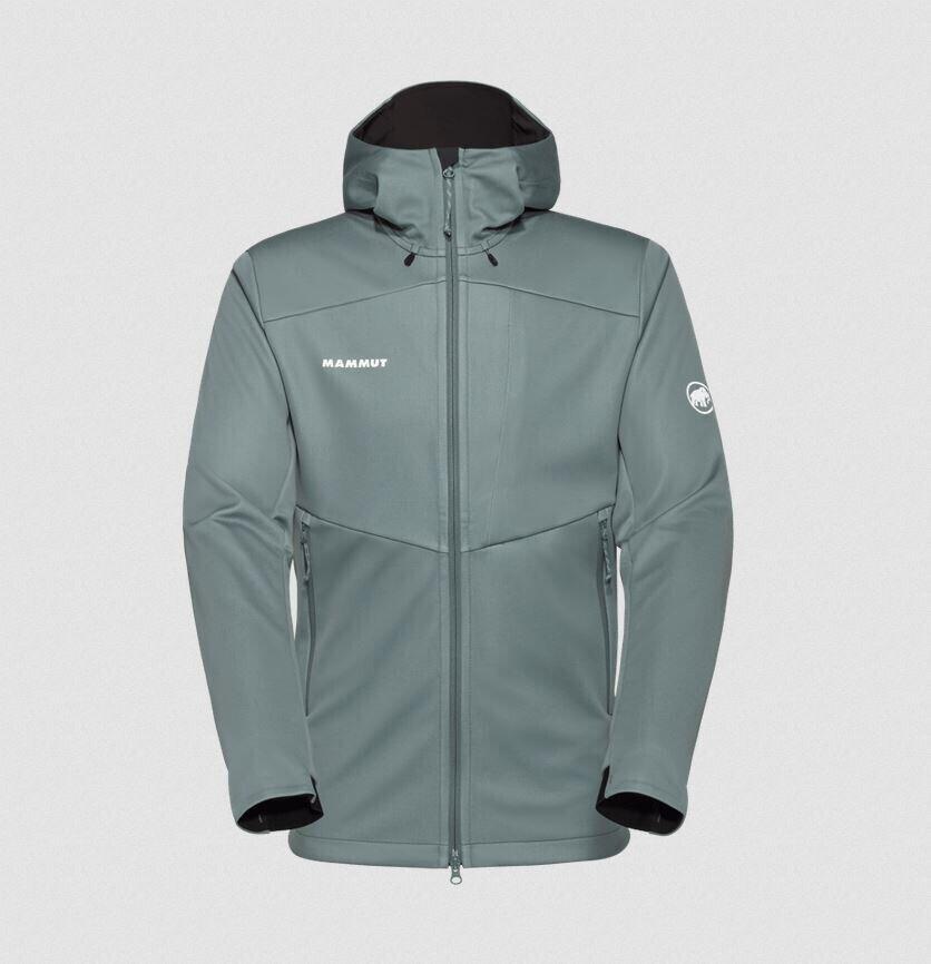 Jacke Mammut Ultimate VII Softshell mit Kapuze strata