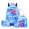 3Pcs/set Anime Demon Hunters Printed Backpack with Shoulder Bag Pengcil Case for Teenager Large Capacity Waterproof Bookbag Back To School Gift