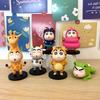 Grenouille et Girafe Créatives en PVC Shin-chan Figurine d'Action Décoration de Bureau Vente en Gros