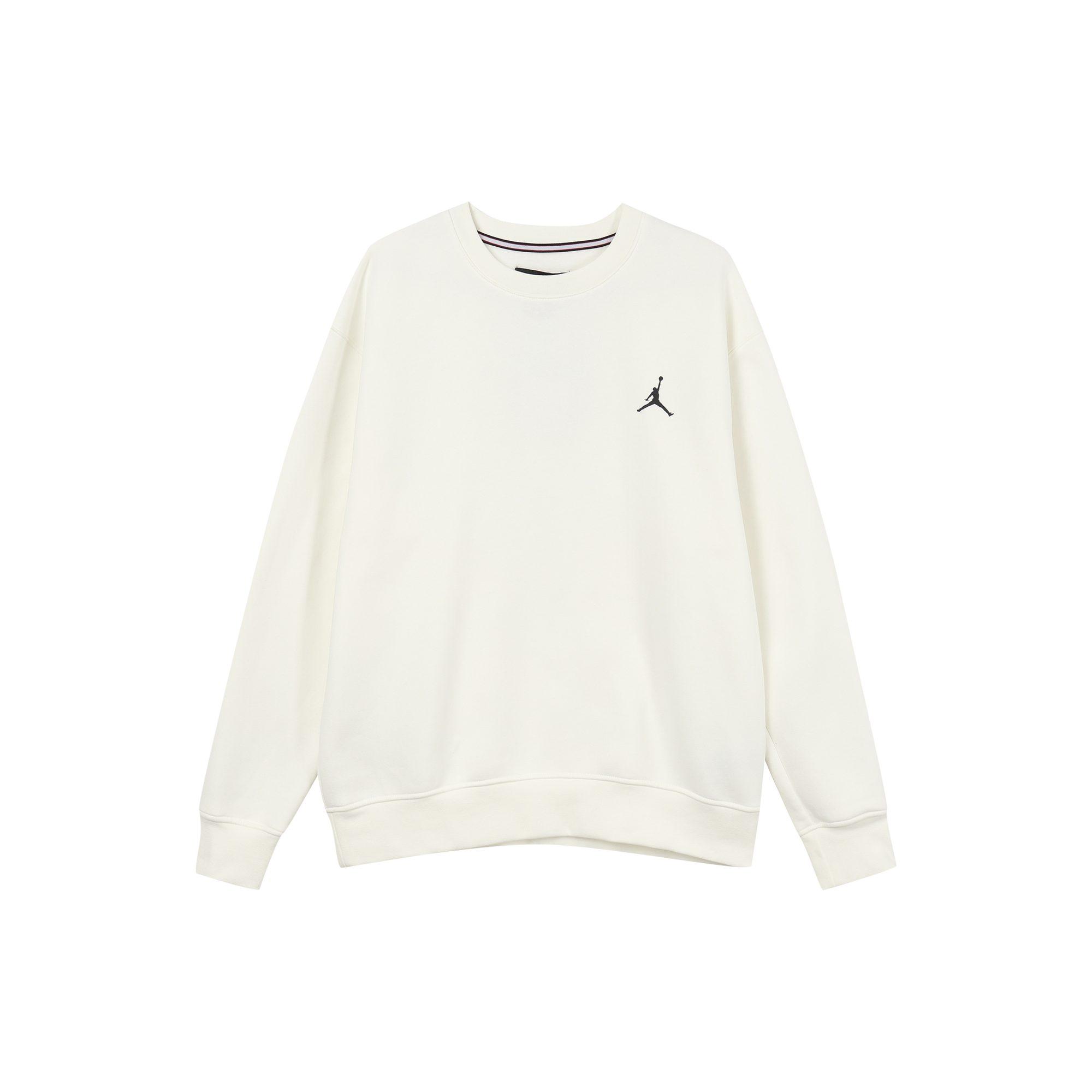 Jordan Sweatshirts Men`s White Crew Neck