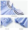 Set Uniforme Estiva Stile Britannico per Ragazzi e Ragazze - Camicia a Maniche Corte, Perfetto per le Foto della Maturità della Scuola Primaria