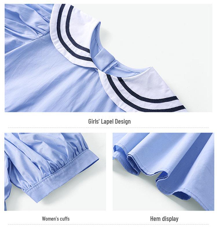 Set Uniforme Estiva Stile Britannico per Ragazzi e Ragazze - Camicia a Maniche Corte, Perfetto per le Foto della Maturità della Scuola Primaria