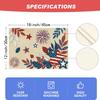 Of 4 Or 6 Placemats Featuring American Flag Stars And Leaves, Perfect for 4Th of July And Memorial Day Celebrations, Ideal for Decorating Your Kitchen