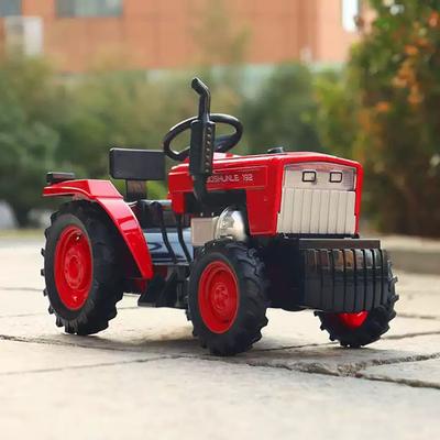 1:32 Alaşımlı Tarım Traktörü Diecast Model Oyuncaklar Sesli Işıklı Geri Çekmeli Metal Gövdeli Minyatür Araba Araç Erkek Çocuklar İçin Eğlenceli Oyuncak Hediye