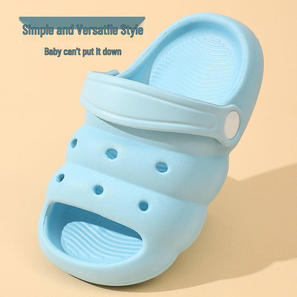 Kids' Soft Summer Indoor Slippers - Lightweight Crocs for Toddlers and Children