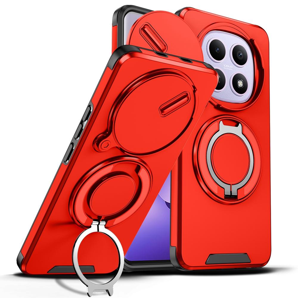 

Для Xiaomi Redmi Note 15 Pro 4G Чехол Роскошный Бронированный с Держателем-Кольцом Сдвижная Крышка для Камеры Для Redmy Note15 Pro Для Magsafe Магнитные Чехлы Redmi Note 15 Pro 4G