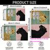 1pc Double Leopard Pattern Bath Rug Non-Slip Floor Mat for Bathroom Shower Kitchen Entryway Christmas Holiday Home Decor