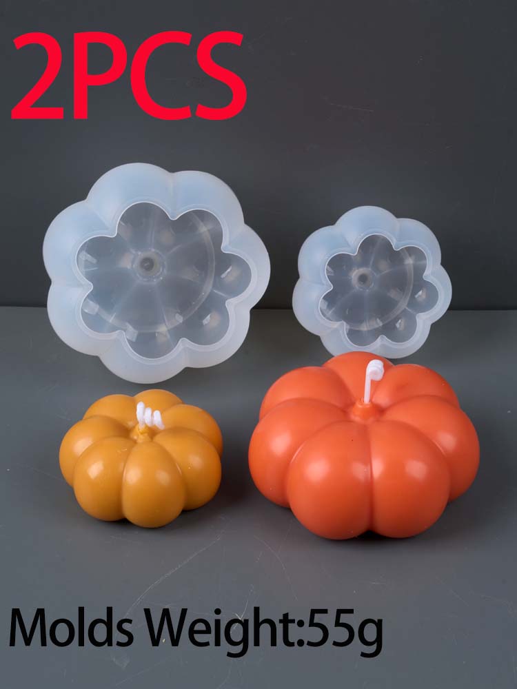 Kreativität Kürbis Silikon Kerzenform DIY Halloween Deko Aroma Seife Gips Harz Handwerk Herstellungsformen Zuhause Festival Ornament