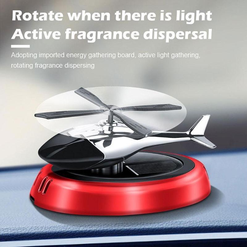 Solar Powered Car Scent Helicopter Car Air Freshener Car Decoration for Office