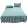 Ruffled Bed Skirt King Size Bed Skirt with Platform Queen Size Wrinkle-Free Fade Resistant Bed Skirt for Bedroom Hotel Women Men