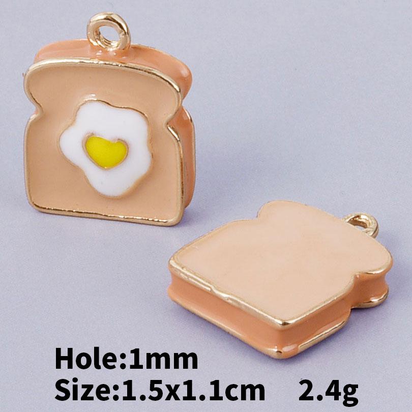 5/24pcs Cake Coffee Food Pendant Enamel Chilli/Strawberry/Cherry Charms For Jewelry Making Bulk DIY Bracelets Necklace Pendants