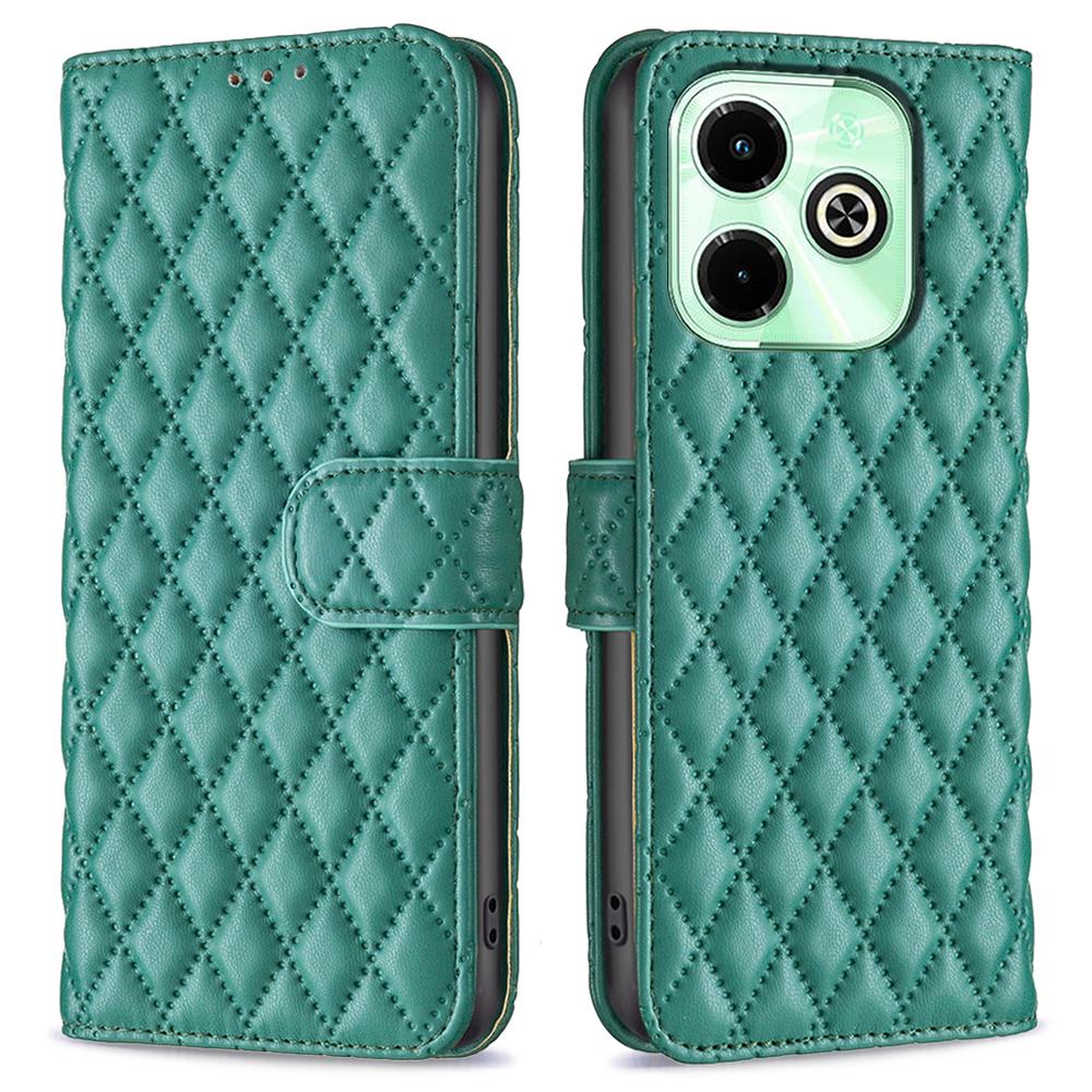 Für Infinix Hot 40/Hot 40 Pro Brieftaschen-Handyhülle Rautenmuster