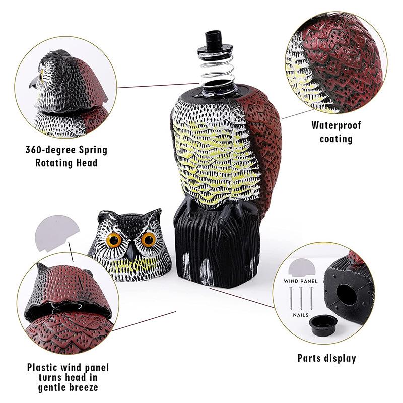 Creative Owl Garden Ornament: Animal Model for Yard Landscaping - Free Shipping