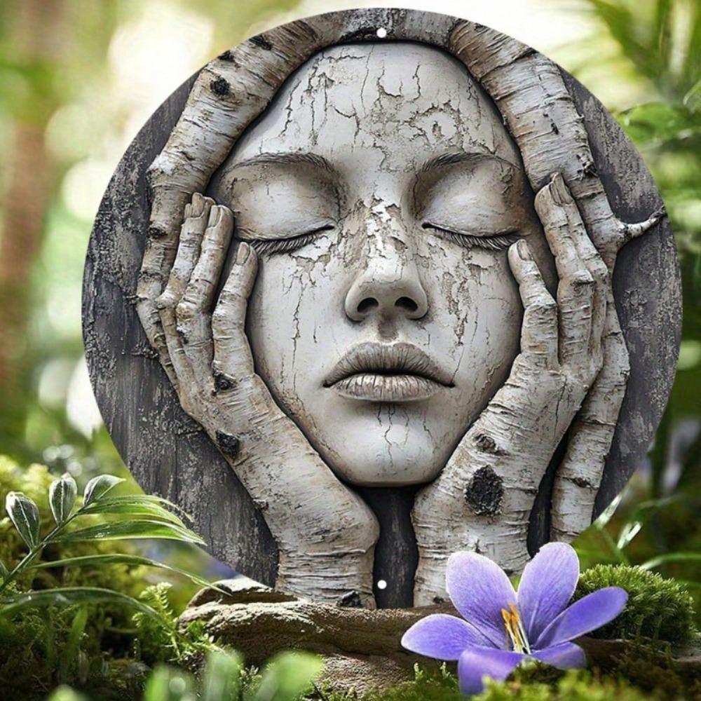 

3D Metal Tree Wall Art Aluminum Sign Decorative Door Hanger Home Sculpture 20x20 різнокольоровий