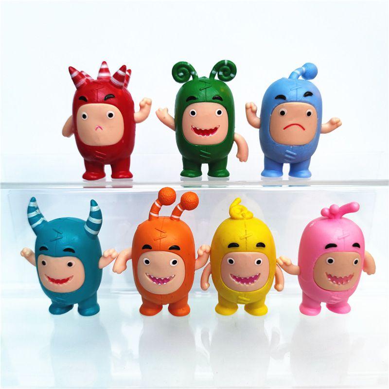 

Набор Oddbods 7 шт. Фигурки Игрушки Настольное украшение для автомобиля Кукла Мультфильм Дети Каваи