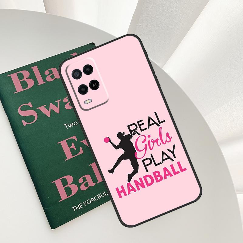 Stylish Playing Handball For OPPO A98 A78 A18 A38 A58 A5 A6 Pro A15 A17 A57 A16 A76 A96 A54 A74 A94 A40 A60 A80 Case