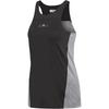 Color Block Breathable Mesh Casual Sports Vest Women Vests Black EA2190