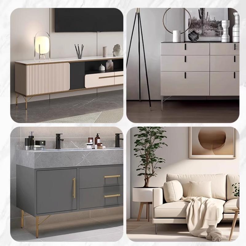 1PC Furniture TV Cabinet Legs, Light Luxury Stainless Steel Sofa Legs, Table Legs, Golden Bathroom Cabinet Support Legs 15-35cm