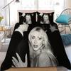 3D Print Singer S-Sabrina C-Carpenter Bedding Set Soft Comforter Cover With 1/2pcs Pillow Shams For Kids Adults Duvet Cover