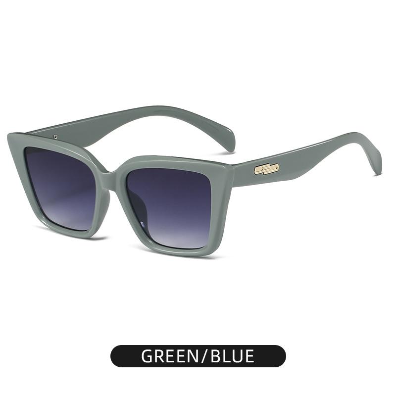 Xiaomi Retro Large Frame Cat Eye Round Face Rice Nail Sunglasses 2025 New Women's Street Photography Ultraviolet Sunglasses 3196