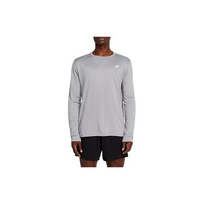 Crew Neck Logo Solid Long Sleeve T-Shirt Men Tops Gray 2031B710-031