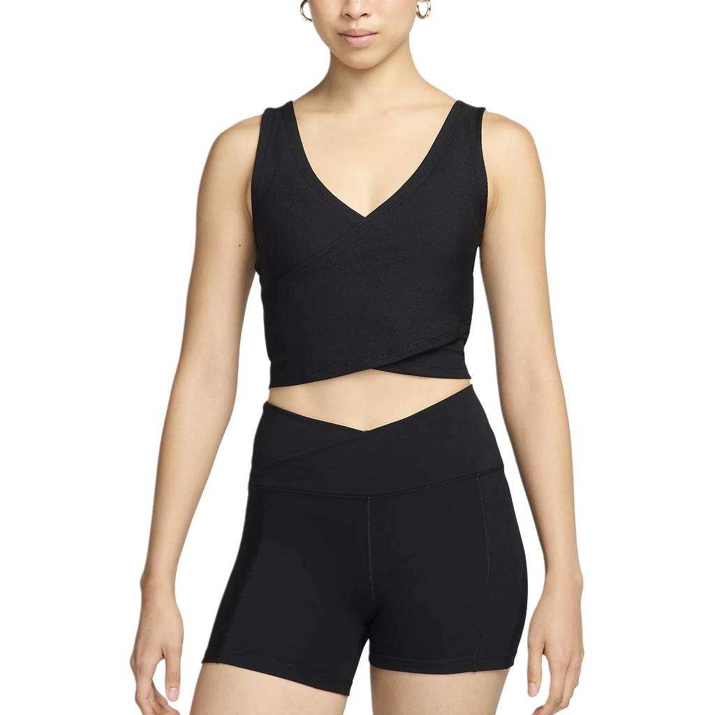 Nike One Fit Sports Fashion Quick-Dry Solid Color Soft Tank Top Women tops Black FV7888-010