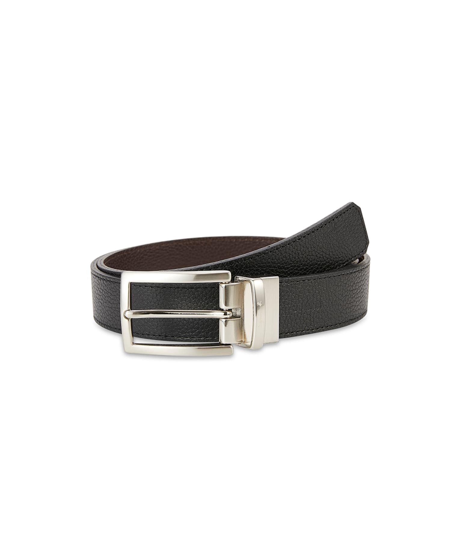[agnes b.] Reversible Leather Belt CU01 CEINTURE Men s 80 Black
